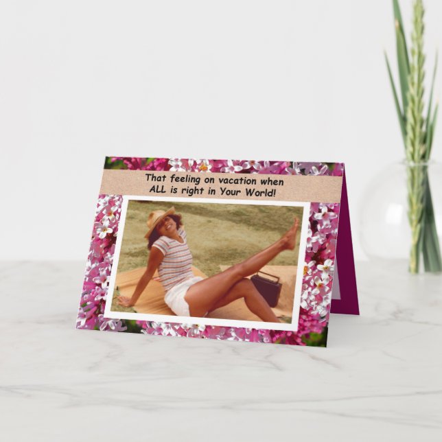 Cartão Sensação de aniversário (Frente)