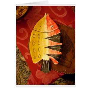 Cartão Sensação De Estirpe: Estirpe Colorida De Peixe De 