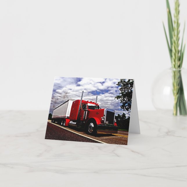 Cartão Sensenig Red Peterbilt 379 Note Card (Frente)