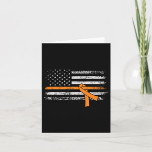Cartão Sensibilização da bandeira americana