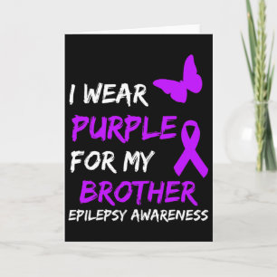 Cartão Sensibilização Epilepsia Eu Visto Roxo Para Meu Ir