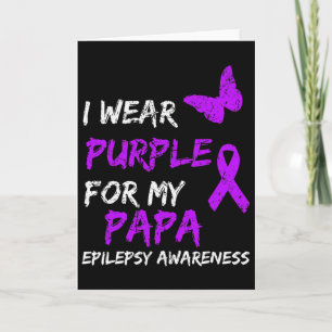 Cartão Sensibilização Epilepsia Eu Visto Roxo Para Meu Pa