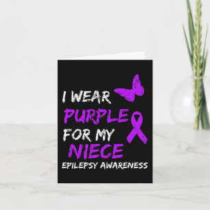 Cartão Sensibilização Epilepsia Eu Visto Roxo Para Minha