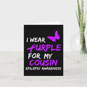 Cartão Sensibilização Epilepsia Eu Visto Roxo Para Minha 