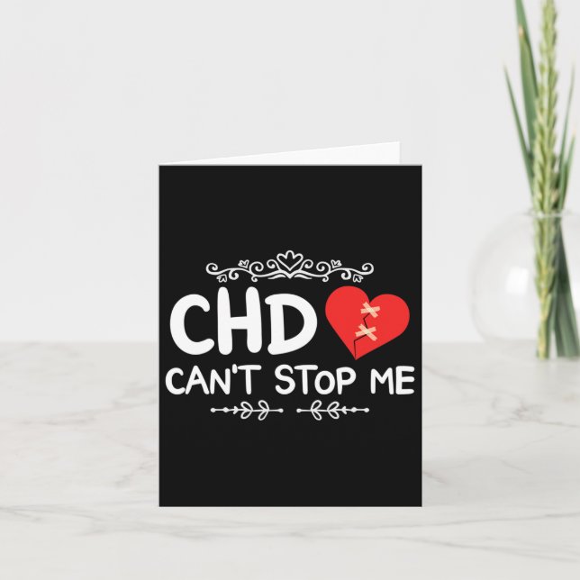 Cartão Sensibilização para a Doença Cardíaca Congênita do (Frente)