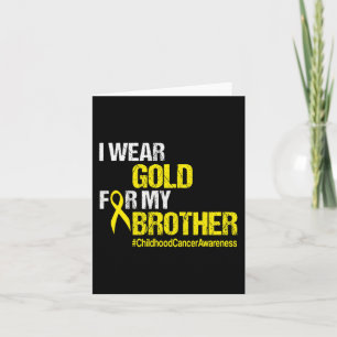 Cartão Sensibilização para a infância do Cancer Brother F