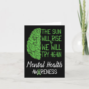 Cartão Sensibilização para a saúde mental Motivação Citaç
