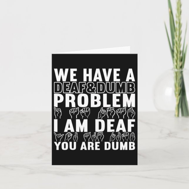 Cartão Sensibilização para Deficientes Auditivos 20 (Frente)