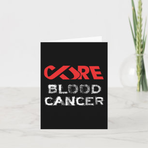 Cartão Sensibilização para o Cancer de sangue puro