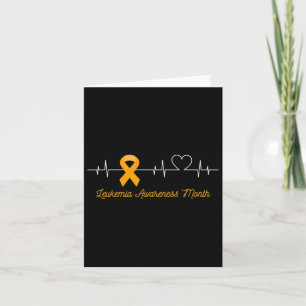 Cartão Sensibilização para o Cancer Sanguíneo Mês Fita La