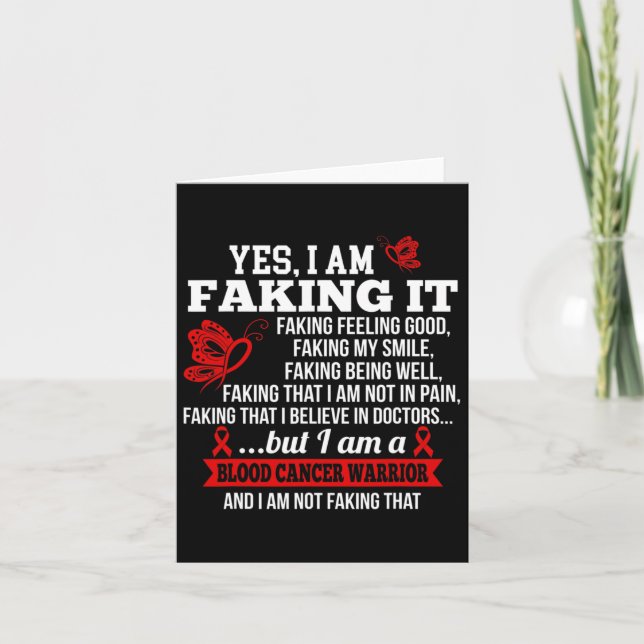 Cartão Sensibilização Para O Cancer Sanguíneo - Sim, Esto (Frente)