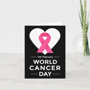 Cartão Sensibilização para o Dia Mundial do Cancer 4 de f