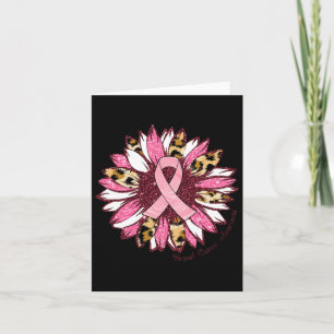 Cartão Sensibilização rosa para o Cancer de mamas Raio-le