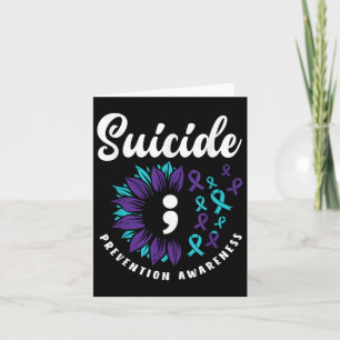 Cartão Sensibilização Suicida Apoio à Prevenção do Suicíd