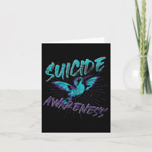 Cartão Sensibilização suicida Prevenção ao suicídio de av