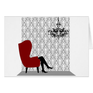 Cartão Sentado Bonito