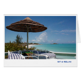 Cartão Sentar e relaxar