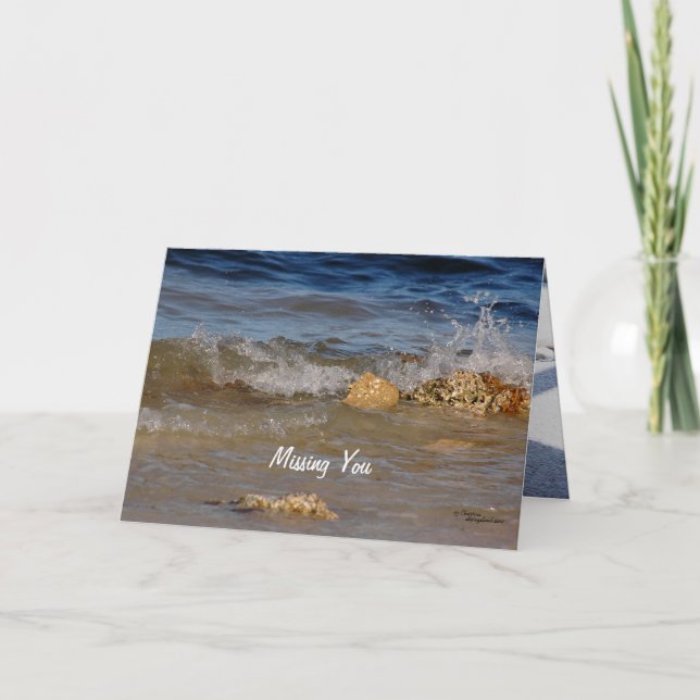 Cartão Sente falta, vamos nos reunir logo (Frente)