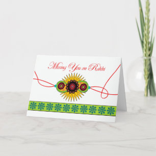 Cartão Sente-se em Rakhi, Raksha Bandhan, Hindu