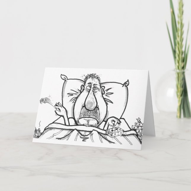 CARTÃO ***SENTE-SE MELHOR EM BREVE PARA ELE*** (Frente)