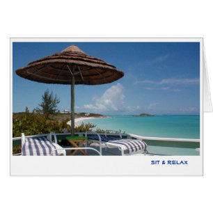 Cartão Sente-se & relaxe-se