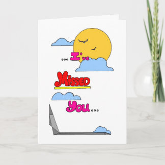Cartão Sente sua falta!