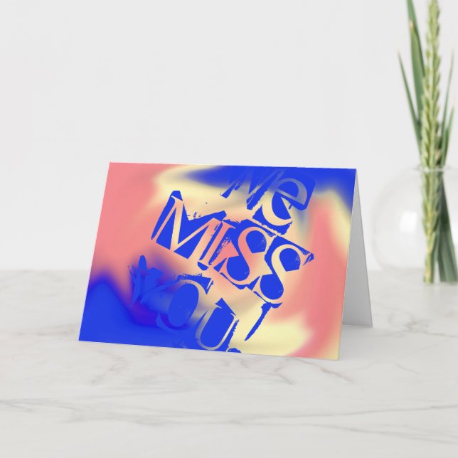 Cartão Sentimos Sua Falta! (Frente)