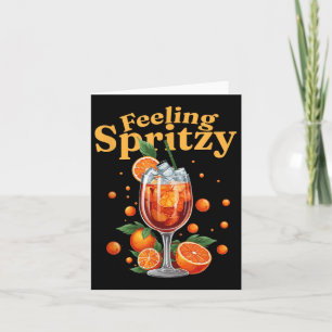 Cartão Sentindo-se Esfirituoso Spritz de Cauda Bebida de