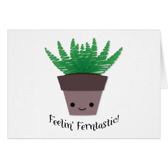 Cartão Sentir Ferntastic Fern (Frente horizontal)