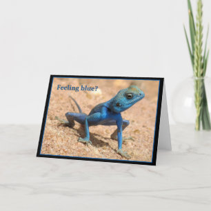 Cartão Sentir que o azul fica bem