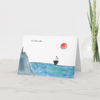 Cartão Sentirei sua falta