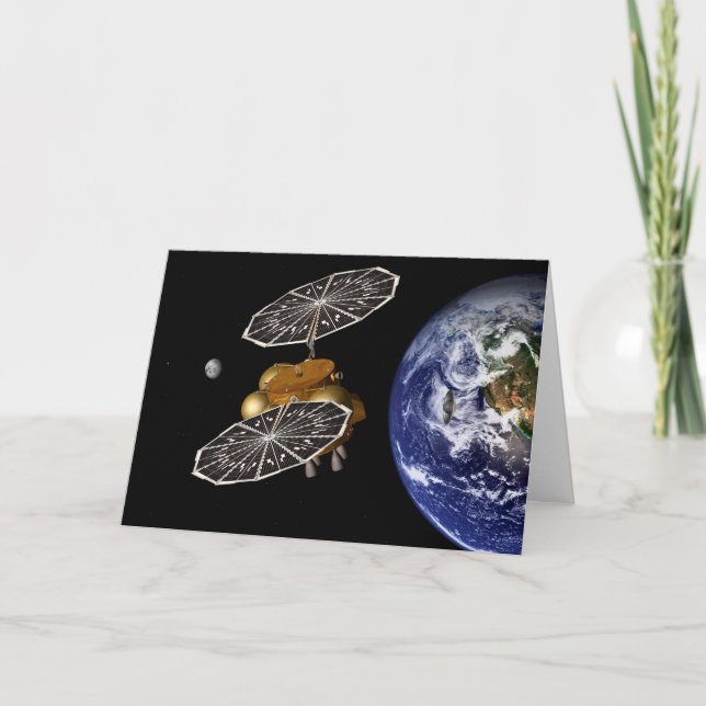 Cartão Separação Do Veículo De Entrada Numa Missão Marte. (Frente)