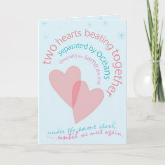 Cartão Separado por oceanos