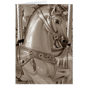 Cartão Sepia Horse