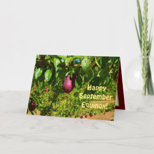 Cartão September Equinox, Orchard Pears Greeting