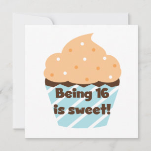 Cartão Ser 16 é camisas e presentes doces do aniversári