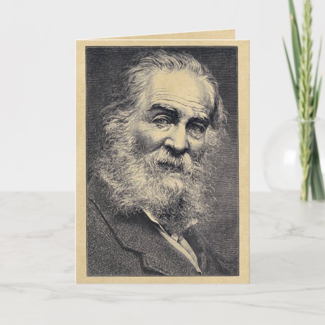 Cartão "Ser um Marinheiro do Mundo" Citação Whitman (Frente)