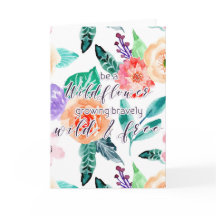 Ser uma flor selvagem crescendo bravamente selvage