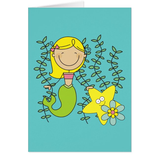 Cartão Sereia loura (Frente)