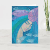 Sereia Princesa, feliz texto personalizável de ani
