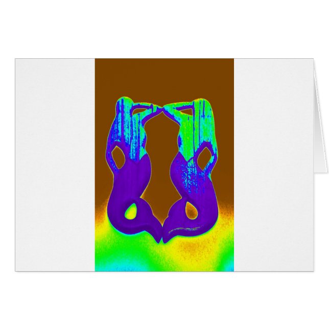 Cartão sereias roxas (Frente Horizontal)