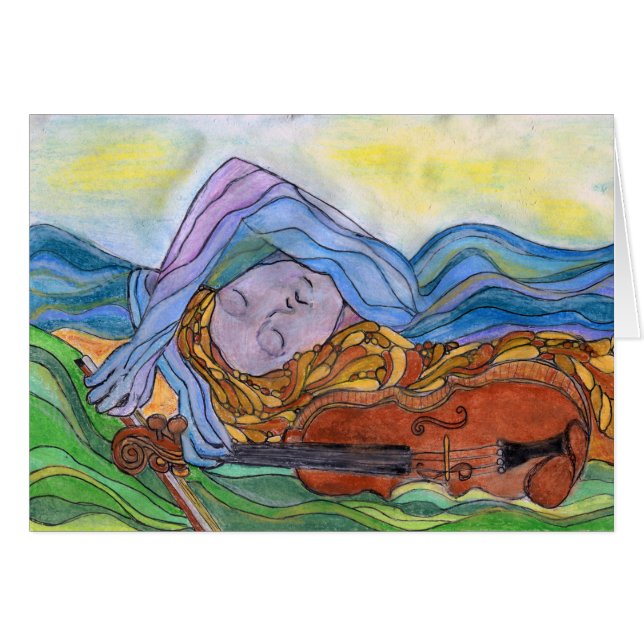 Cartão Serenade da montanha (Frente Horizontal)