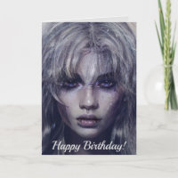 Serene Mystical Dark Fantasy Retrato feminino