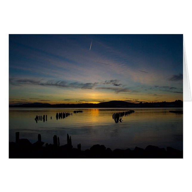 Cartão Serenidade Abaixo da Paisagem (Frente Horizontal)