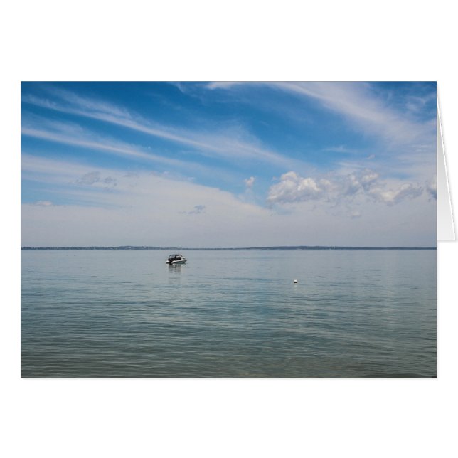 Cartão Serenidade fora da ilha de Fraser (Frente Horizontal)