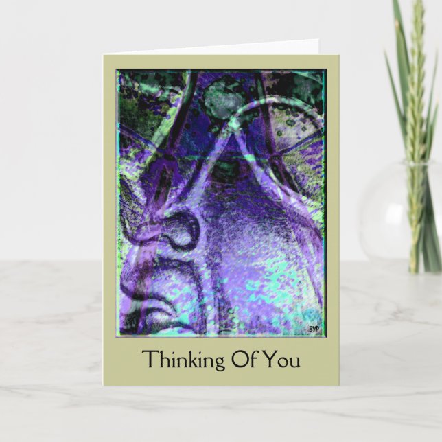 Cartão Serenity Blue Thinking Of You Card (Frente)