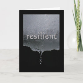 Cartão Serenity Word Drops: Resilient