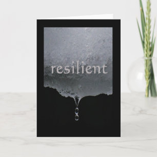 Cartão Serenity Word Drops: Resilient