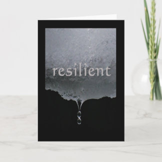Cartão Serenity Word Drops: Resilient
