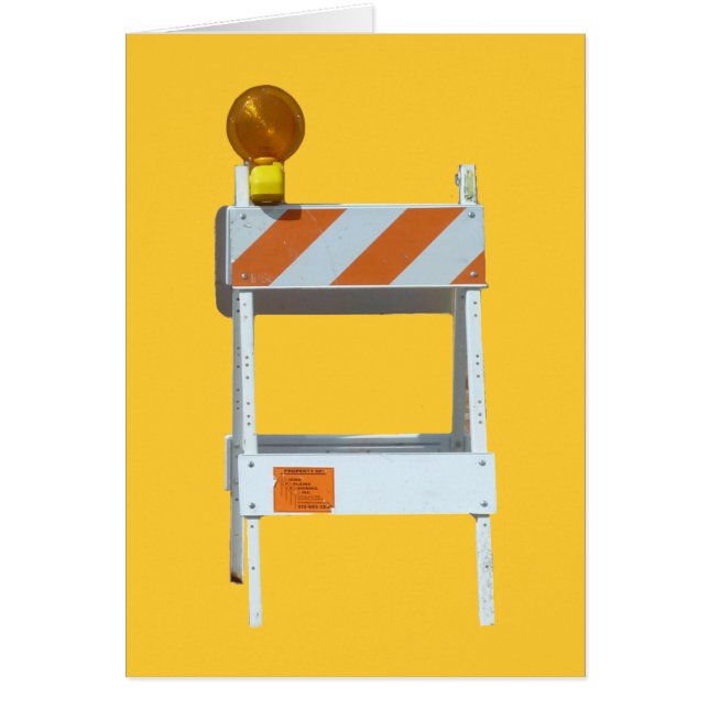 Cartão Série Barricade Construção Rodoviária (Frente)